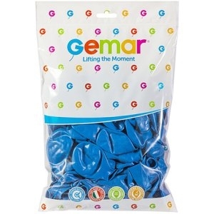 Балон цвят Син, диаметър 30 см, 100 бр. в пакет, Gemar G110 #010 /Uk/