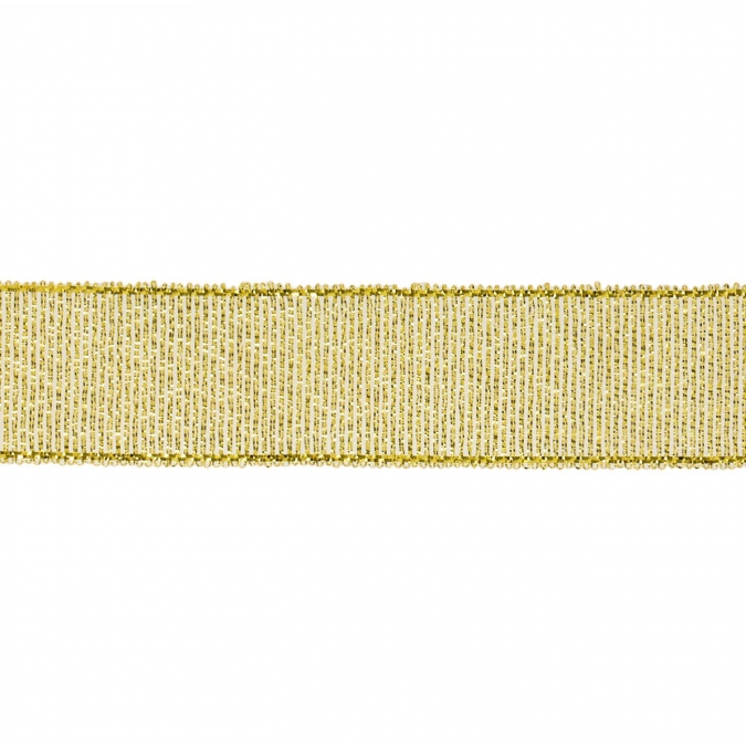 Сатенена блестяща лента, цвят злато, 2.0смх15м /Mb/