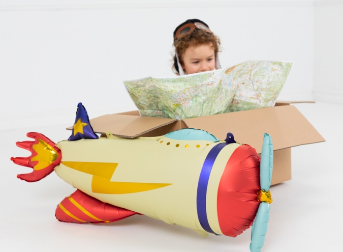 Фолиев балон Самолет, 91см, /Pd/