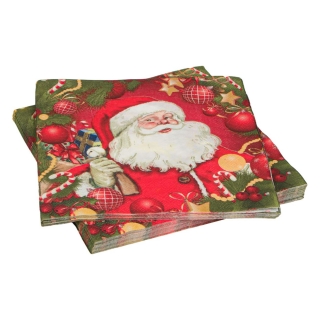 Парти салфетки Дядо Коледа, 20 бр в пакет /mb/
