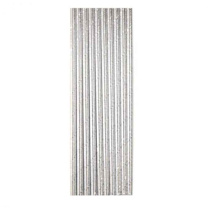 Сламки сребро металик, 10 бр. в опаковка /Pp/