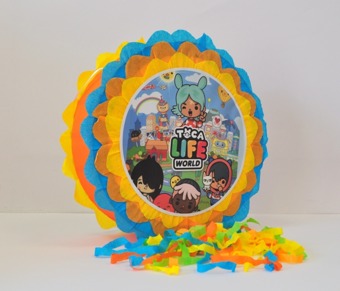 Пинята Тока Бока, две лица 40х40 см