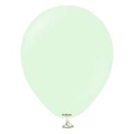 Балон цвят бледо зелен мента / Pale green, Калисан, диаметър 13 см, 10 бр. в пакет /Tr/
