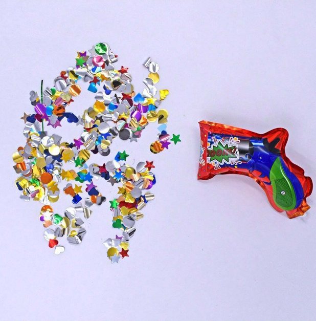 Надуваем пистолет изстрелващ конфети /Ch/