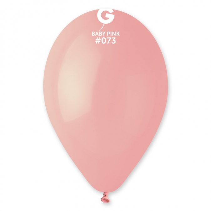 Балон бебешко розов, диаметър 26 см, 10 бр. в пакет Gemar G90 #073 /Uk/