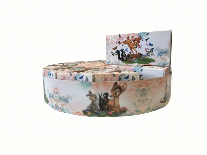 Комплект 13 парчета /заготовки за хартиена торта Бамби Горски животни, с вкл. ринг за декорация /Mr/