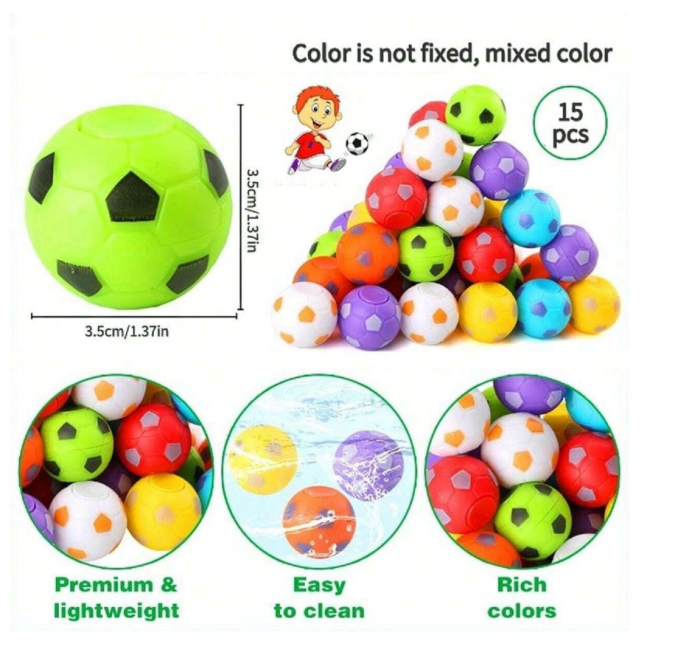 Мини въртяща се футболна топка, антистрес, фиджет, спинър /Ch/