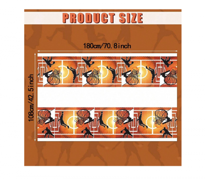 Парти покривка Баскетбол, 108х180 см /Ch/