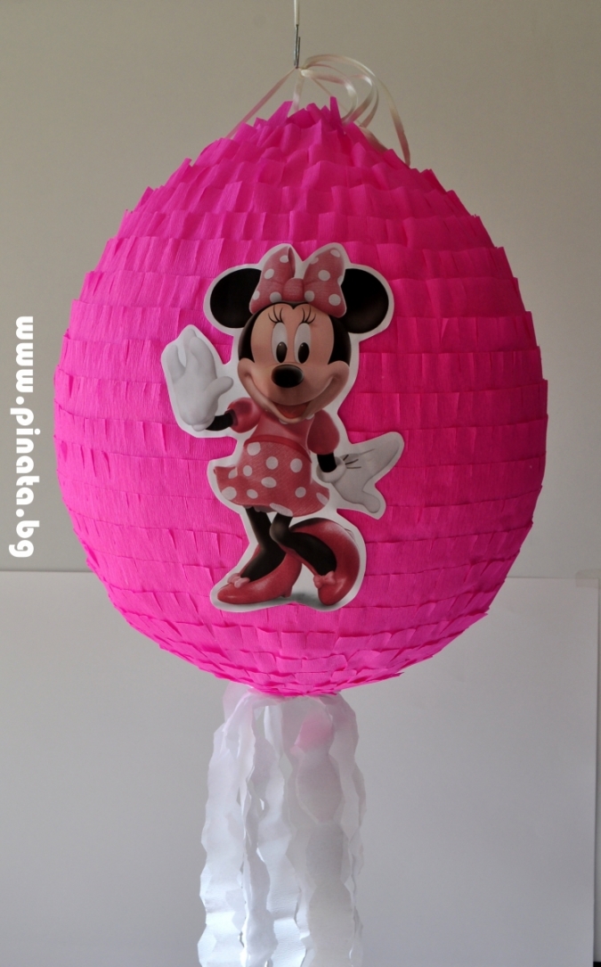 Пинята Мини Маус диаметър 40 см