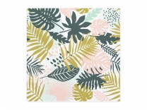 Парти салфетки Алоха Тропически листа / Aloha leaves 33х33 см, 20 бр. в пакет /Pd/