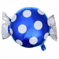 Фолиев балон син Бонбон, 45 см /Tr/