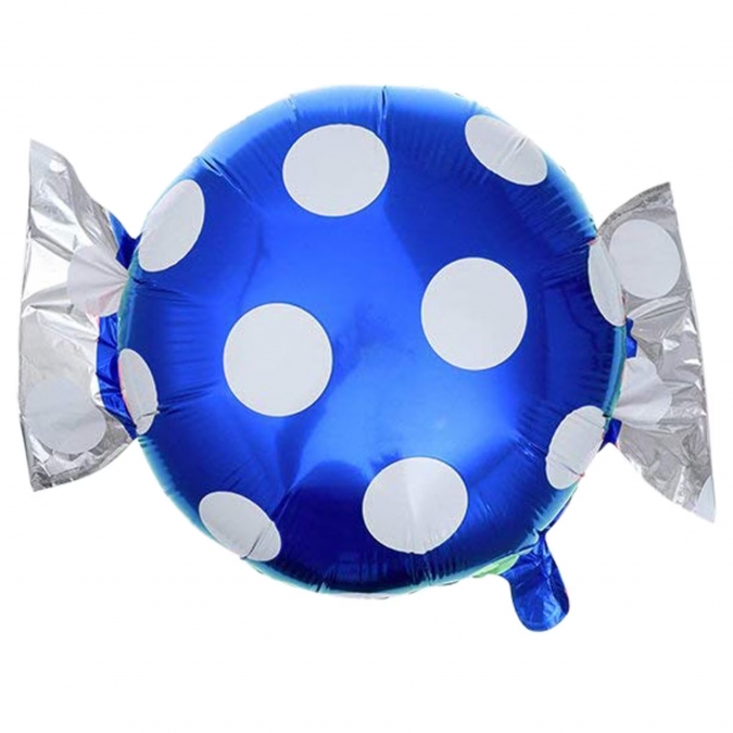 Фолиев балон син Бонбон, 45 см /Tr/