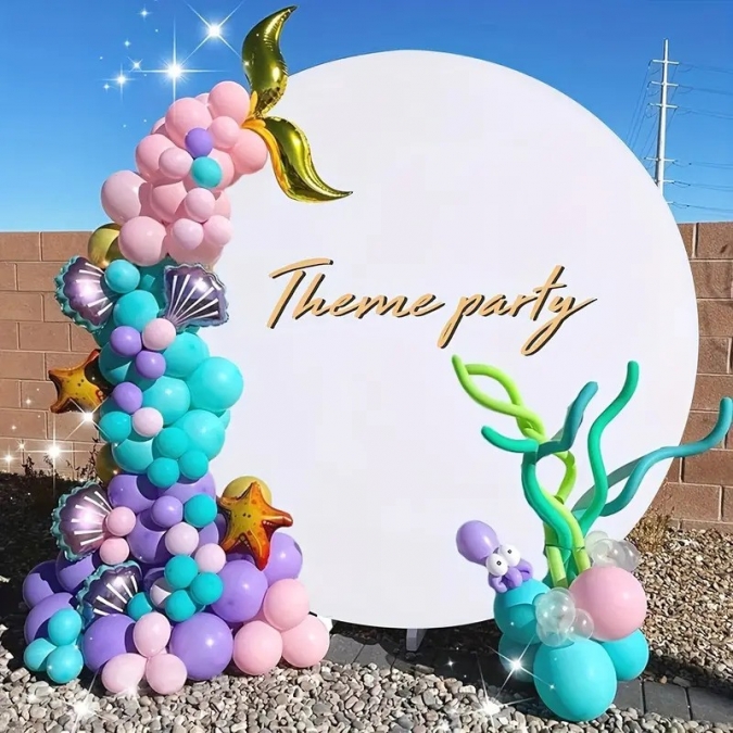 Калъф за стойка за арка, 180см диаметър, бял /Tm/