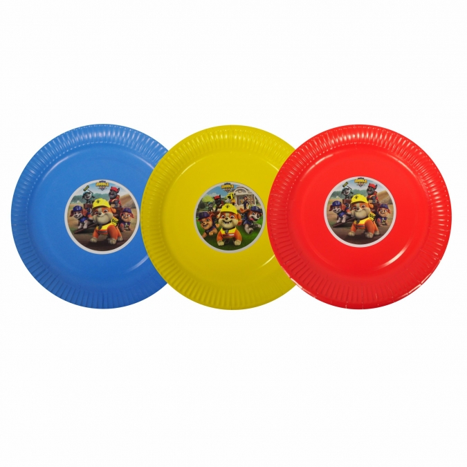 Персонализирана хартиена парти чинийка Бандата на Рабъл, 6бр. пакет