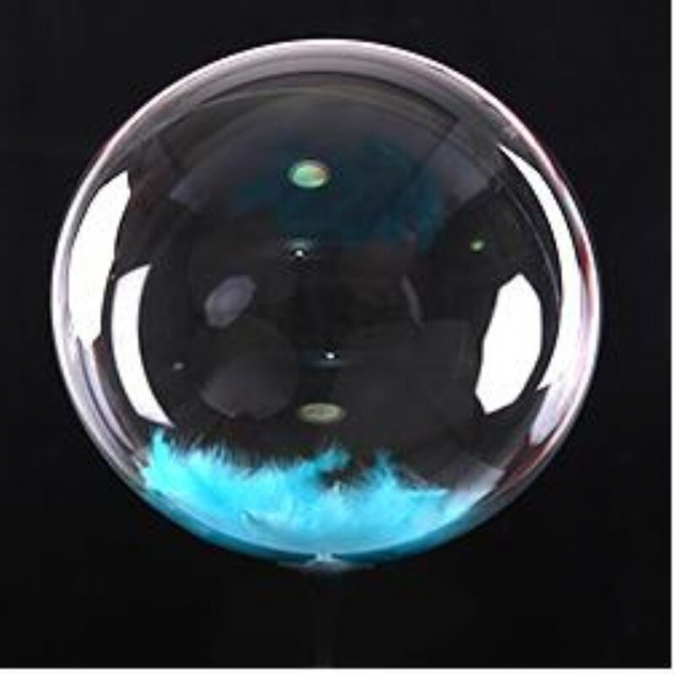 Пера за пълнеж, декорация на балони, 10гр. пакет, цвят светло син